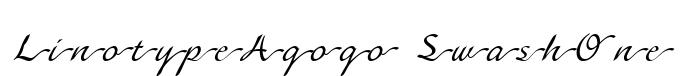 LinotypeAgogo-SwashOne