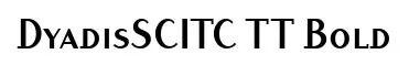 DyadisSCITC TT Bold