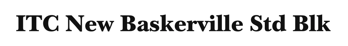 ITC New Baskerville Std Blk original font preview