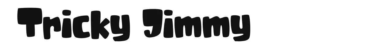 Tricky Jimmy font preview