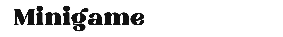 Minigame font preview