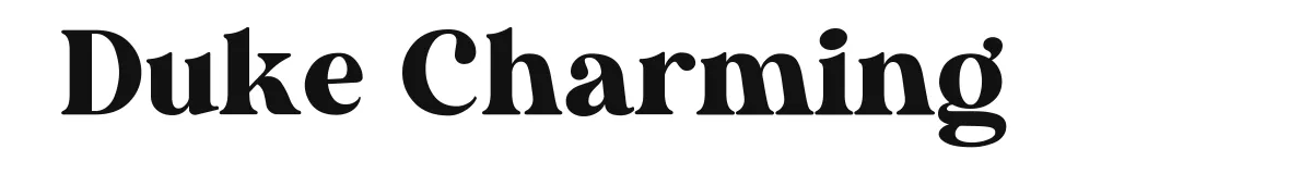 Duke Charming font preview