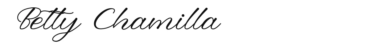 Betty Chamilla font preview