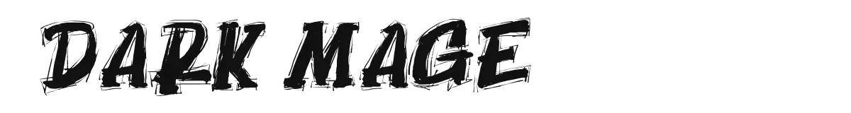 Dark Mage font preview