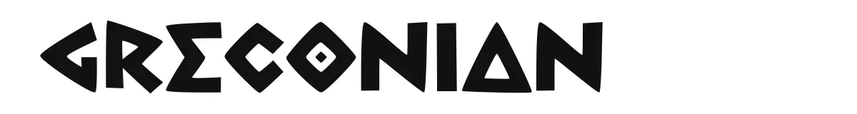 Greconian font preview