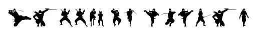 Barrel of Ninjas font preview