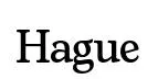 Hague original font preview