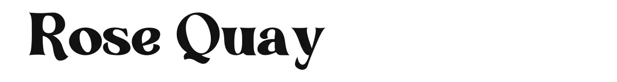 Rose Quay font preview