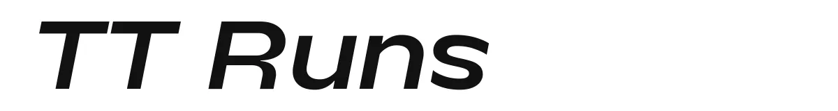 TT Runs Trial Demibold Italic preview