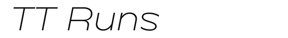 TT Runs Trial Light Italic preview