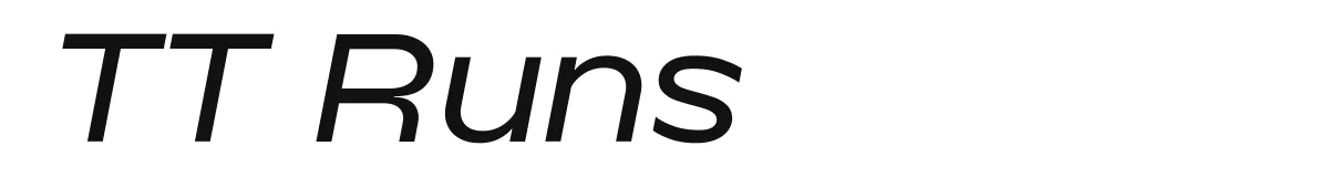 TT Runs Trial Medium Italic preview