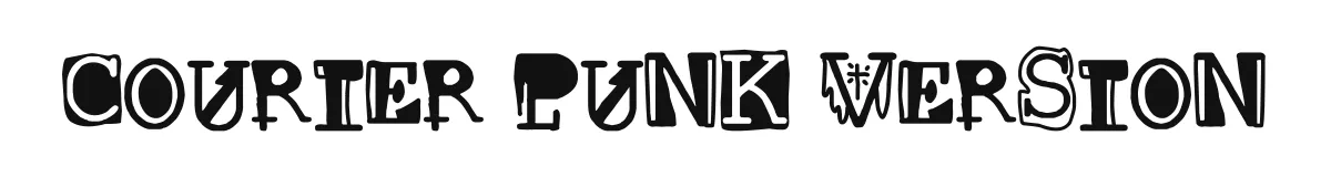 Courier punk Version original font preview
