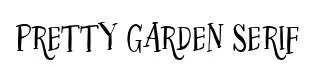 Pretty Garden Serif