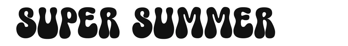 Super Summer font preview
