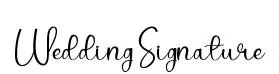 Wedding Signature