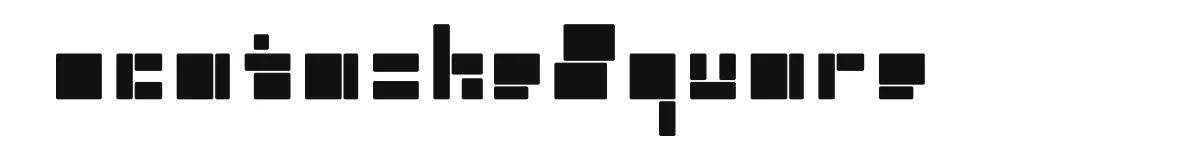 ocatazkeSquare original font preview