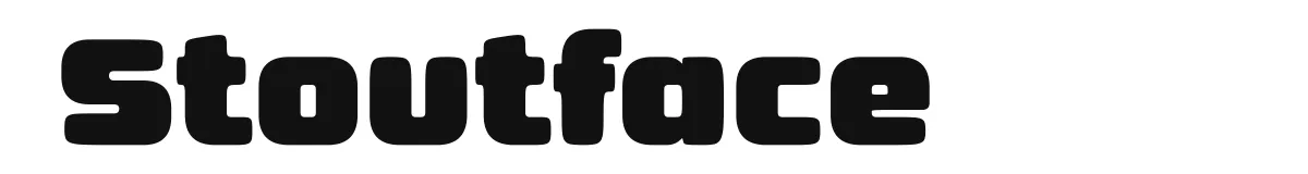 Stoutface font preview