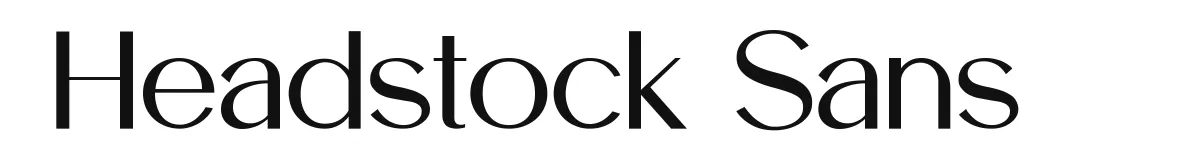 Headstock Sans original font preview