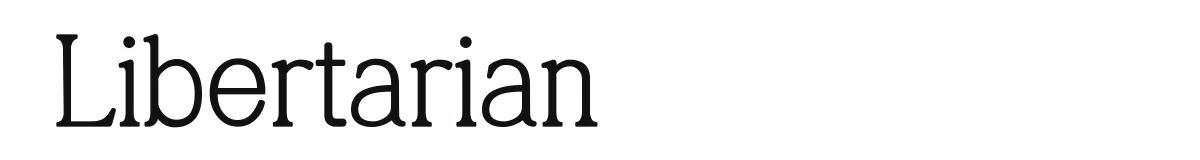 Libertarian font preview