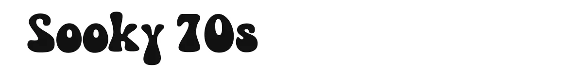 Sooky 70s font preview