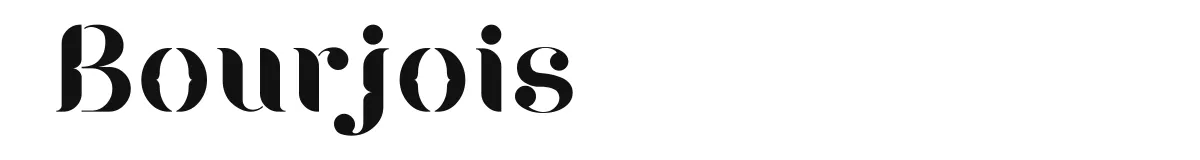 Bourjois font preview