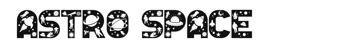 Astro Space original font preview
