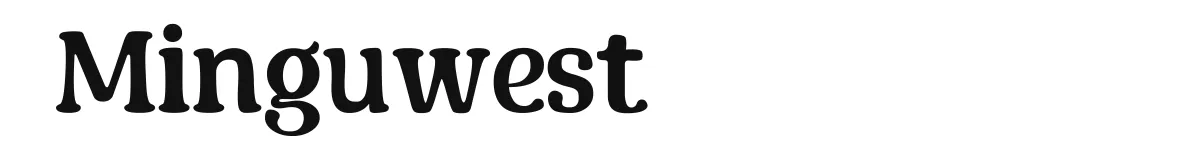 Minguwest original font preview