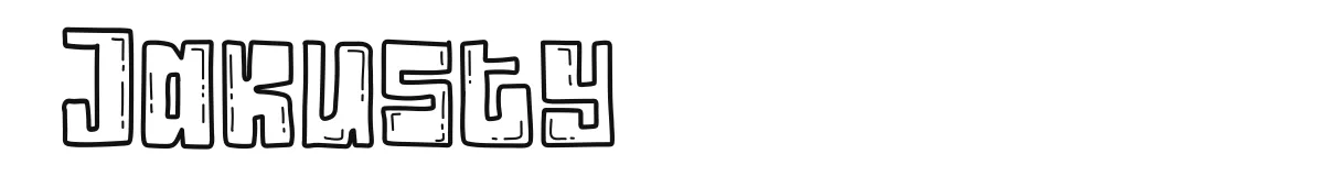 Jakusty Outline Font preview