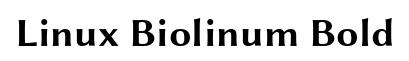 Linux Biolinum Bold