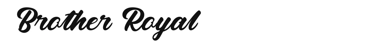 Brother Royal font preview