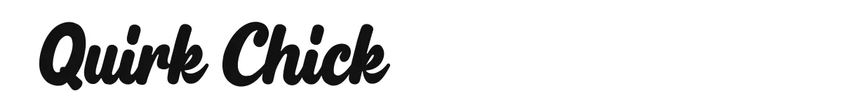 Quirk Chick original font preview