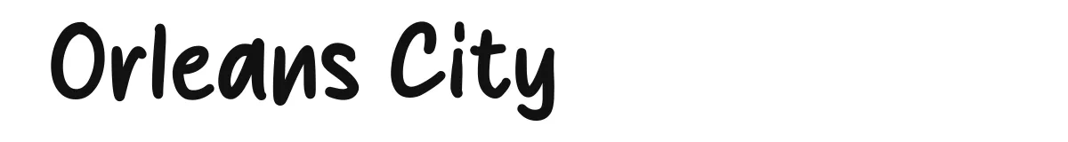 Orleans City original font preview