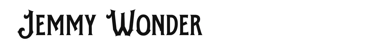 Jemmy Wonder font preview