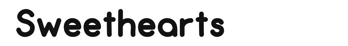 Sweethearts font preview