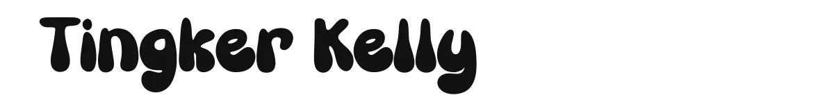 Tingker Kelly font preview