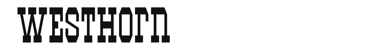 Westhorn original font preview