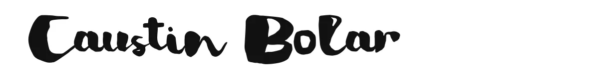 Caustin Bolar font preview
