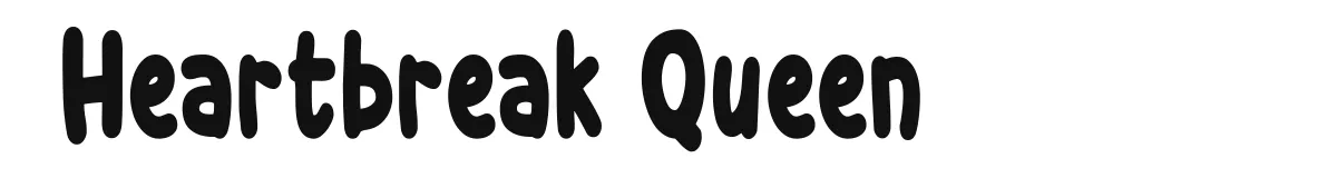 Heartbreak Queen font preview