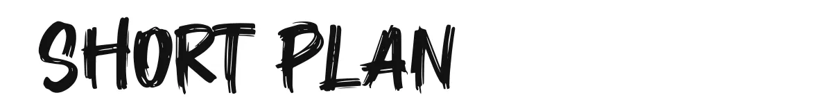 Short Plan font preview
