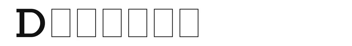 Doughty font preview
