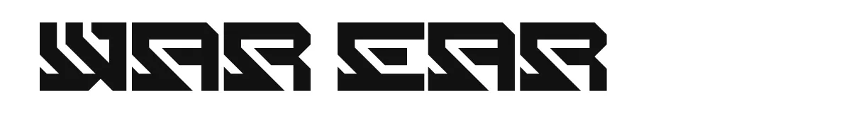 War Ear font preview