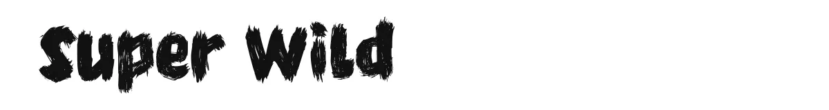 Super Wild font preview