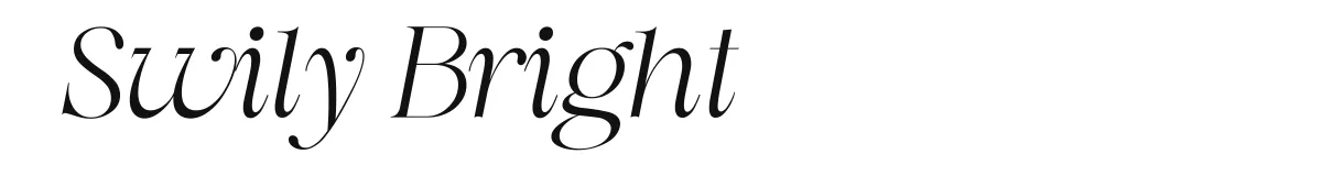 Swily Bright font preview