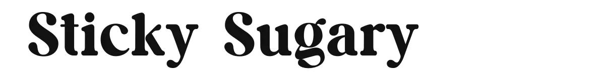 Sticky Sugary font preview