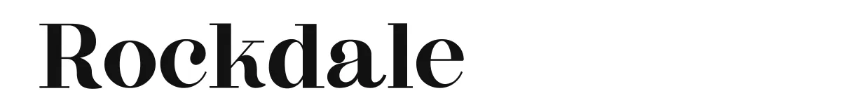 Rockdale font preview