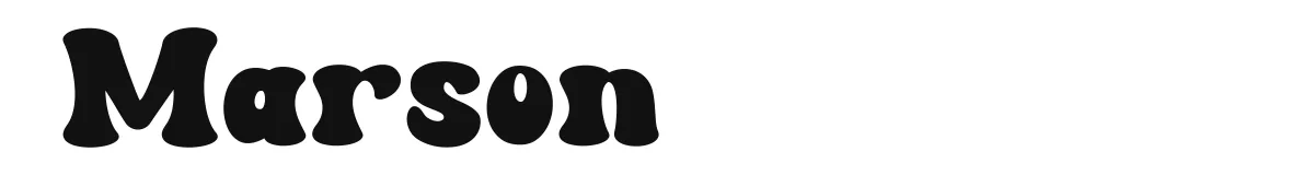 Marson font preview