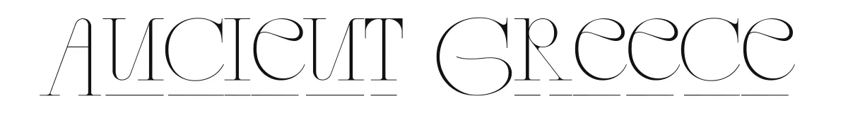 Ancient Greece font preview