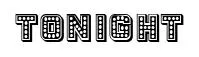 Tonight original font preview