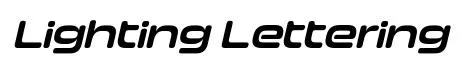 Lighting Lettering