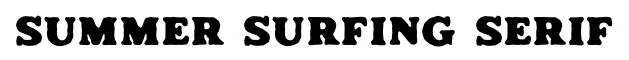 Summer Surfing Serif